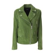 Leren Jas Karl Lagerfeld , Green , Dames