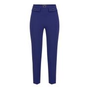 Slim-fit Trousers Elisabetta Franchi , Blue , Dames