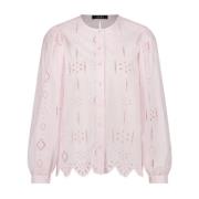 Lichtroze Katoenen Telina Blouse Ibana , Pink , Dames