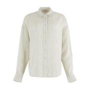 Mscw Blouse lange mouw 115-05-Buttons-1 Moscow , Beige , Dames