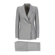 Double Breasted Suits Tagliatore , Gray , Dames