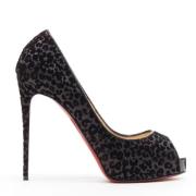 Pre-owned Leather heels Christian Louboutin Pre-owned , Black , Dames