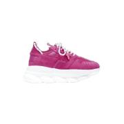 Pre-owned Fabric sneakers Versace Pre-owned , Pink , Dames