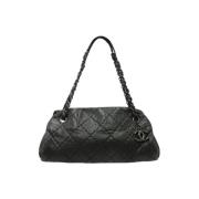 Pre-owned Leather chanel-bags Chanel Vintage , Black , Dames