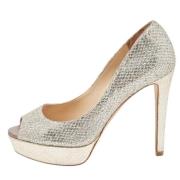 Pre-owned Fabric heels Jimmy Choo Pre-owned , Gray , Dames