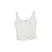 Pre-owned Silk tops Dior Vintage , White , Dames