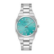 Blauw Stalen Dameshorloge Kwarts Bulova , Gray , Dames