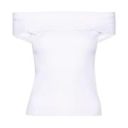 Mouwloze Top Fabiana Filippi , White , Dames