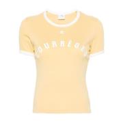 T-Shirts Courrèges , Yellow , Dames