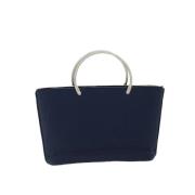 Pre-owned Canvas handbags Chanel Vintage , Blue , Dames