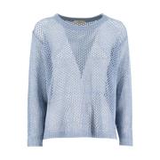 Round-neck Knitwear Panicale , Blue , Dames