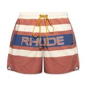 Shorts met logo Rhude , Multicolor , Heren