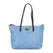 Tote Bags Versace , Blue , Dames