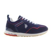 Sportieve Blauwe Sneakers voor Mannen U.s. Polo Assn. , Blue , Heren