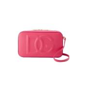 Leather crossbody-bags Dolce & Gabbana , Pink , Dames