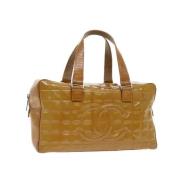 Pre-owned Leather chanel-bags Chanel Vintage , Yellow , Dames