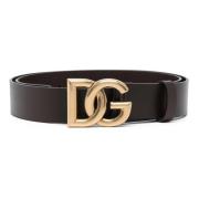 Luxe Designer Riem Dolce & Gabbana , Black , Heren