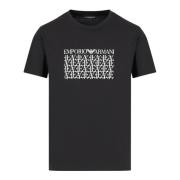 T-Shirts Emporio Armani , Black , Heren