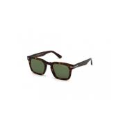 Vierkante herenzonnebril in bruin schildpad Tom Ford , Brown , Heren