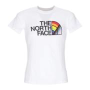 Lady Pride Tee - Streetwear Collectie The North Face , White , Dames