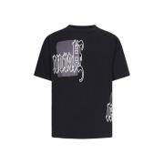 Gotisch Zwart Katoen Polyester T-shirt Heron Preston , Multicolor , He...