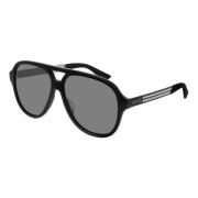 Black/Grey Sunglasses Gg0688S Gucci , Black , Heren