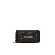 Zwarte Portemonnees Love Moschino , Black , Dames