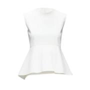 Pre-owned Cotton tops Celine Vintage , White , Dames