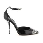 Rhinestone Patent Leren Pumps Dolce & Gabbana , Black , Dames