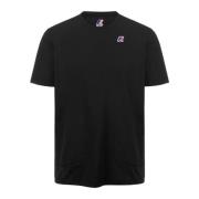 T-Shirts K-Way , Black , Heren