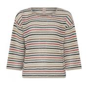 Round-neck Knitwear Skovhuus , Beige , Dames