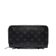 Pre-owned Canvas wallets Louis Vuitton Vintage , Black , Dames