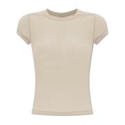 Bijgesneden Level T T-shirt Rick Owens , Gray , Dames