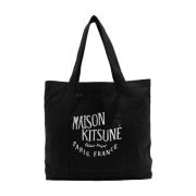 Tote Bags Maison Kitsuné , Black , Dames