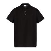 Polo shirt met logo Burberry , Black , Heren