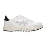 Witte Leren Sneakers Nous Model Premiata , White , Heren