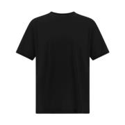 Jersey Crepe T-shirt in Zwart Herno , Black , Heren