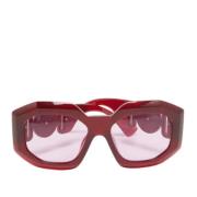 Pre-owned Acetate sunglasses Versace Pre-owned , Red , Dames