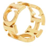 Pre-owned Metal rings Carolina Herrera Pre-owned , Yellow , Dames