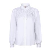 Esqualo blouse Blouse chest embroidery Sp24.14037/120 off white Esqual...