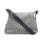 Pre-owned Canvas shoulder-bags Dior Vintage , Blue , Dames