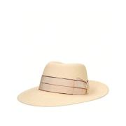 Natuurlijke Panama Hoed 7142 Borsalino , Beige , Dames