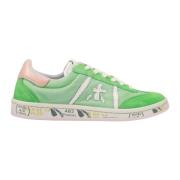 Street Style Bonnie Sneakers Premiata , Green , Dames