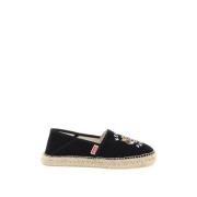 Tijger Geborduurde Canvas Espadrilles Kenzo , Black , Heren