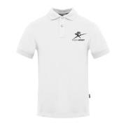 Solid Polo Shirt Plein Sport , White , Heren