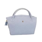Pre-owned Leather handbags Bally Pre-owned , Blue , Dames