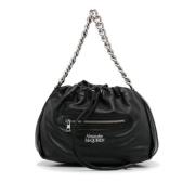 Pre-owned Leather shoulder-bags Alexander McQueen Pre-owned , Black , ...