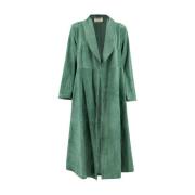 Single-Breasted Coats Mono , Green , Dames