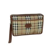 Pre-owned Leather clutches Burberry Vintage , Multicolor , Dames