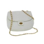Pre-owned Leather shoulder-bags Bally Pre-owned , White , Dames